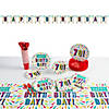189 Pc. 70th Birthday Burst Party Tableware Kit for 24 Guests Image 1