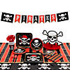 189 Pc. Pirate Party Tableware Kit for 24 Guests Image 1