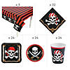 189 Pc. Pirate Party Tableware Kit for 24 Guests Image 1