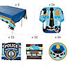 189 Pc. Police Party Tableware Kit for 24 Guests Image 1