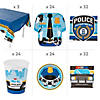 190 Pc. Police Party Deluxe Tableware Kit for 24 Guests Image 1