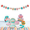 191 Pc. Eat Cake Disposable Tableware Kit for 24 Guests Image 1