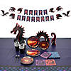 192 Pc. Dragon Party Disposable Tableware Kit for 24 Guests Image 1