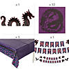 192 Pc. Dragon Party Disposable Tableware Kit for 24 Guests Image 2