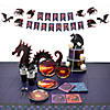 193 Pc. Dragon Party Deluxe Disposable Tableware Kit for 24 Guests Image 1