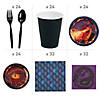 193 Pc. Dragon Party Deluxe Disposable Tableware Kit for 24 Guests Image 1