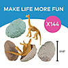 2 1/2" Bulk 144 Pc. Dinosaur Fossil Toy-Filled Plastic Easter Eggs Image 1