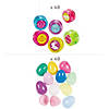 2 1/2" Bulk 96 Pc. Plastic Easter Egg & YoYo Filler Kit Image 1