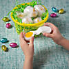 2 1/2" Egg Yolk Slime-Filled Plastic Easter Eggs - 12 Pc. Image 1