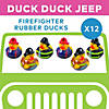 2 1/2" Firefighter Brown, Black & Blue Rubber Ducks - 12 Pc. Image 3