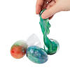 2 1/2" Iridescent Glitter Putty-Filled Plastic Easter Eggs - 12 Pc. Image 1