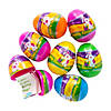2 1/2" Joke-Filled Plastic Easter Eggs - 12 Pc. Image 1