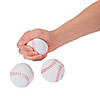 2 1/2" Realistic Baseball Red and White Squishy Stress Balls - 12 Pc. Image 1