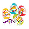 2 1/2" Rejoice Whistle-Filled Plastic Easter Eggs - 12 Pc. Image 1
