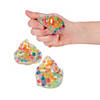 2 1/2" Squishy Gel Beads Rainbow Poop-Shaped Squeeze Toys - 12 Pc. Image 1