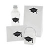 2 1/2" x 1 3/4" Bulk 144 Pc. Graduation Hat Black Paper Chalkboard Labels Image 1