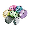 2 1/4" Bright Metallic Plastic Easter Eggs - 12 Pc. Image 1