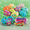 2 1/4" Bright Printed Candy-Filled Plastic Easter Eggs - 24 Pc. Image 2