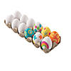 2 1/4" DIY Plastic Easter Eggs with Carton - 12 Pc. Image 1