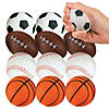 2 1/4" Realistic Assorted Sport Foam Stress Balls - 12 Pc. Image 1
