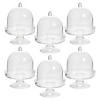 2 3/4" Bulk 48 Pc. Mini Clear Plastic Cake Stands with Dome Lids Image 1