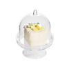 2 3/4" Bulk 48 Pc. Mini Clear Plastic Cake Stands with Dome Lids Image 1