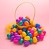 2" Bulk 72 Pc. Value Colorful Bright Plastic Easter Eggs Image 1