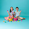 2" Bulk 72 Pc. Value Colorful Bright Plastic Easter Eggs Image 2