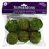 2" Decorative Moss Balls - 6 Pc. Image 1