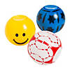 2" Everyday Fun Patterned Plastic Fidget Spinner Balls - 12 Pc. Image 1