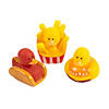 2" Fast Food Hamburger, French Fries & Hot Dog Rubber Ducks - 12 Pc. Image 1