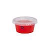 2 oz. Bulk 100 Ct. Small Patriotic Disposable Plastic Gelatin Shot Cups with Lids Image 1