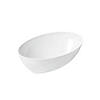 2 qt. White Oval Plastic Serving Bowls (21 Bowls) Image 1