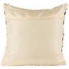 20" Gray and Cream Handloom Woven Outdoor Throw Pillow Image 4