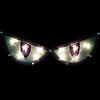 20" Lighted Green Eyes Halloween Window Silhouette Decoration Image 1