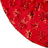 20" Red Sequin Snowflake Pattern Mini Christmas Tree Skirt Image 2