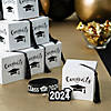2024 Graduation Party White Favor Boxes with Black Tassel & Favors Kit for 24 Image 2