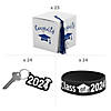 2024 Graduation Party White Favor Boxes with Blue Tassel & Favors Kit for 24 Image 1