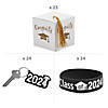 2024 Graduation Party White Favor Boxes with Gold Tassel & Favors Kit for 24 Image 1