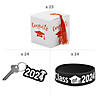 2024 Graduation Party White Favor Boxes with Orange Tassel & Favors Kit for 24 Image 1