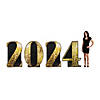 2024 Year Number Cardboard Cutout Stand-Up Kit - 4 Pc. Image 1