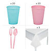 203 Pc. Gender Reveal Disposable Tableware Kit for 24 Guests Image 2