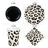 205 Pc. Cheetah Animal Print Party Tableware Kit for 24 Guests Image 1