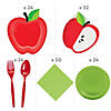 207 Pc. Apple Party Tableware Kit for 24 Guests Image 1