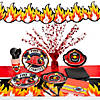 207 Pc. Firefighter Party Disposable Tableware Kit for 24 Guests Image 1