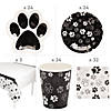 209 Pc. Paw Print Deluxe Disposable Tableware Kit for 24 Guests Image 1