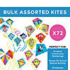 21" - 28" Bulk 72 Pc. Classic Everyday Fun Multicolor Plastic Kites Image 2