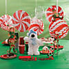 21" Peppermint Swirl Paper Ceiling Decorations - 3 Pc. Image 2