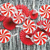 21" Peppermint Swirl Paper Ceiling Decorations - 3 Pc. Image 3
