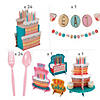216 Pc. Eat Cake Ultimate Disposable Tableware Kit for 24 Guests Image 2